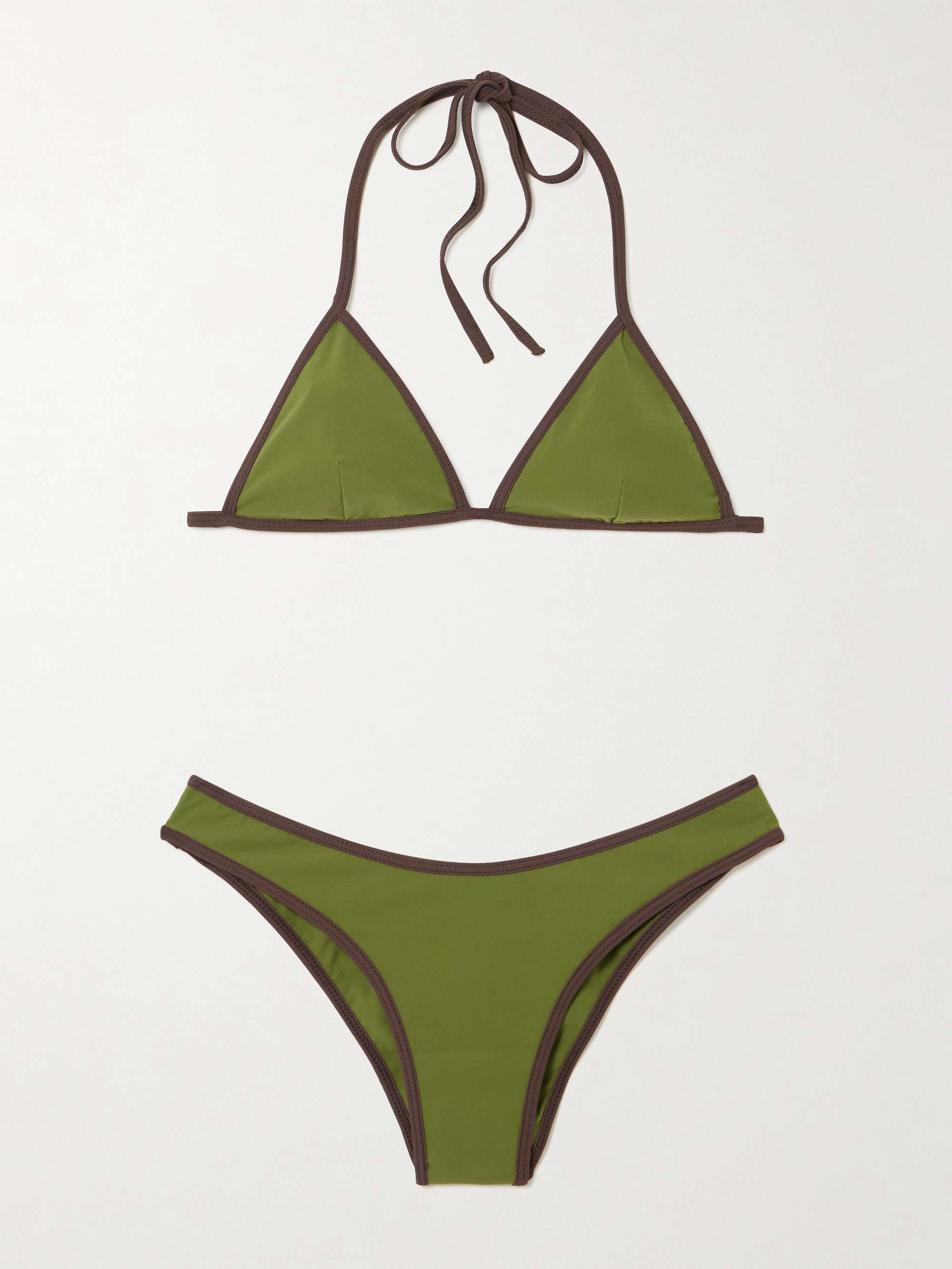 Ania Two-Tone Recycled Triangle Bikini