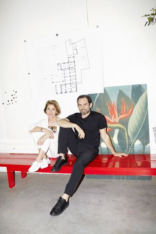 Portrait of Ludovica Serafini and Roberto Palomba from Palomba Serafini Associati