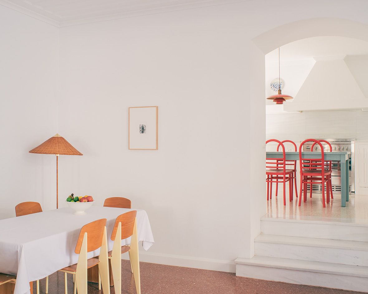 White-walled minimalism and heritage spirit meet in a revived Athens townhouse by Local Local