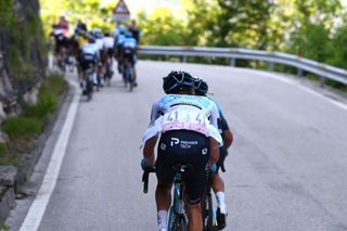 SEGA DI ALA ITALY MAY 26 Aleksander Vlasov of Russia and Team Astana Premier Tech White Best Young Rider Jersey during the 104th Giro dItalia 2021 Stage 17 a 193km stage from Canazei to Sega di Ala 1246m UCIworldtour girodiitalia Giro on May 26 2021 in Sega di Ala Italy Photo by Tim de WaeleGetty Images