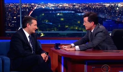Stephen Colbert politely grills Ted Cruz