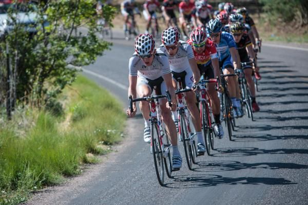 Thomas Rabou (Competitive Cyclist) drives the break.