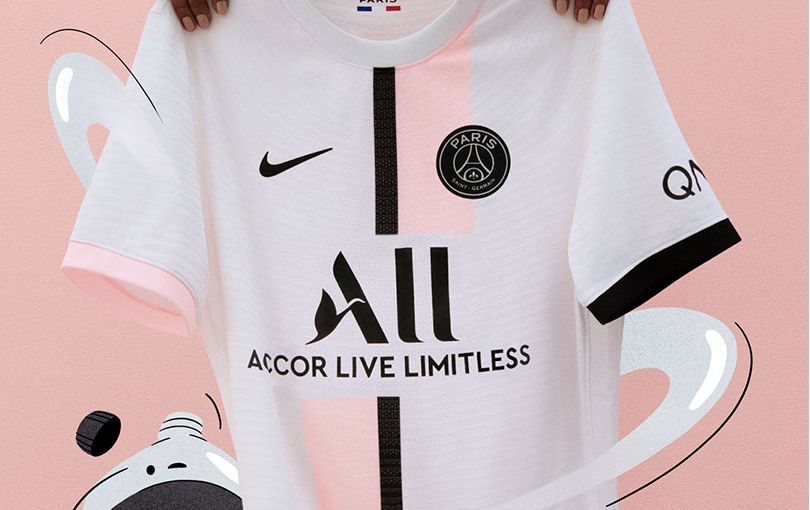 Camisa Paris Saint-Germain (PSG) Branca Away 2021/2022 – Versão ...