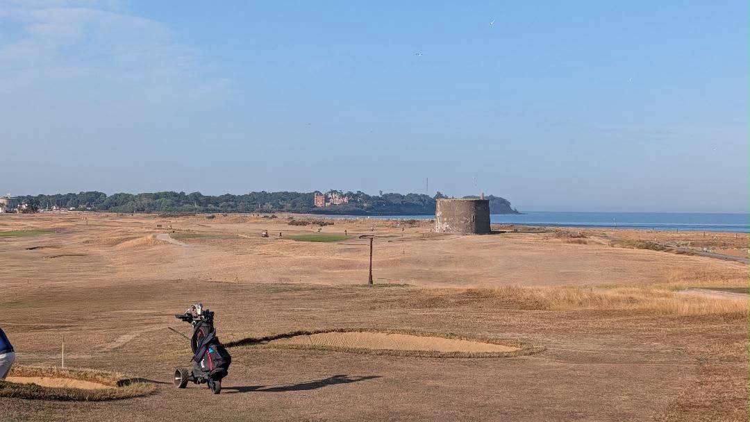Dry golf course