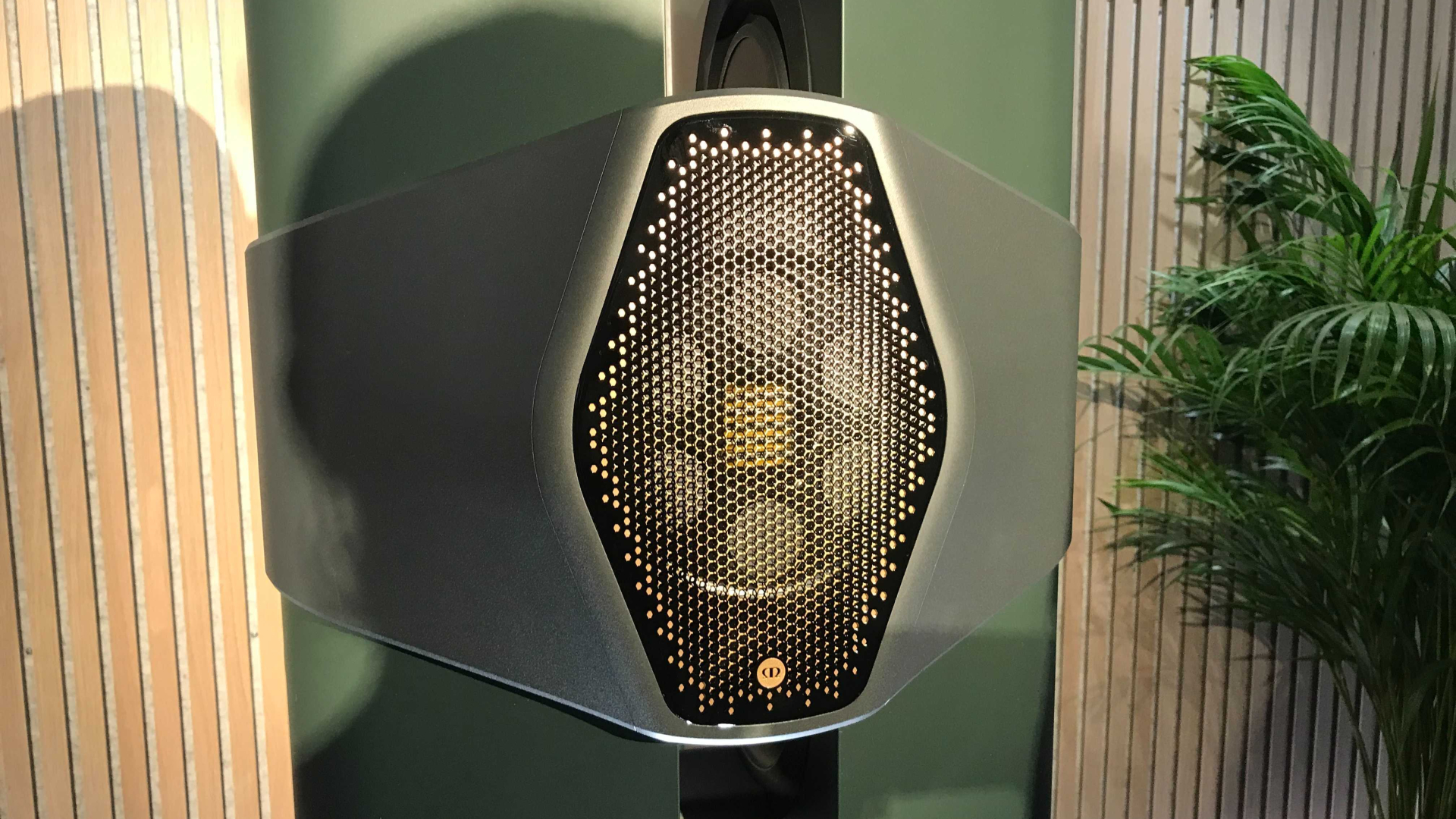 Monitor Audio Concept 50 speaker detail in bespoke green finish