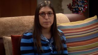 Mayim Bialik as Amy Farrah Fowler in The Big Bang Theory.