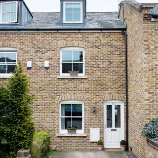 Stone terrace house exterior