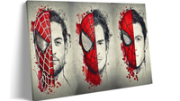 Hero Spiderman Three Generations Abstract Oil Painting: $8.99 on Amazon