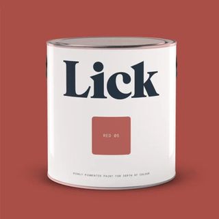 lick red 05 paint on a red background