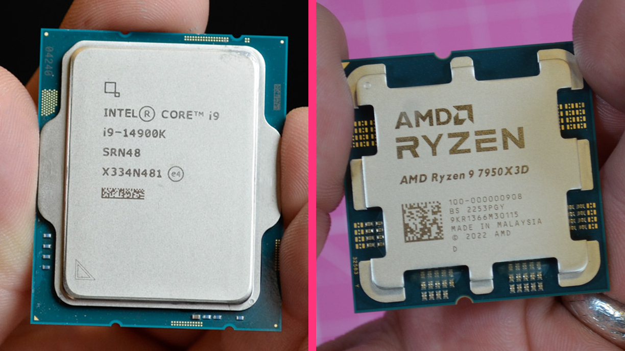 Un Intel 14900k vs 7950x3d de AMD