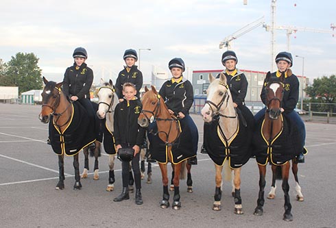 Oakley Hunt West Prince Philip Cup team at the NEC, Birmingham