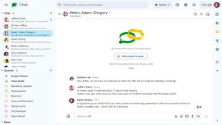 Google Chat redesign 2023