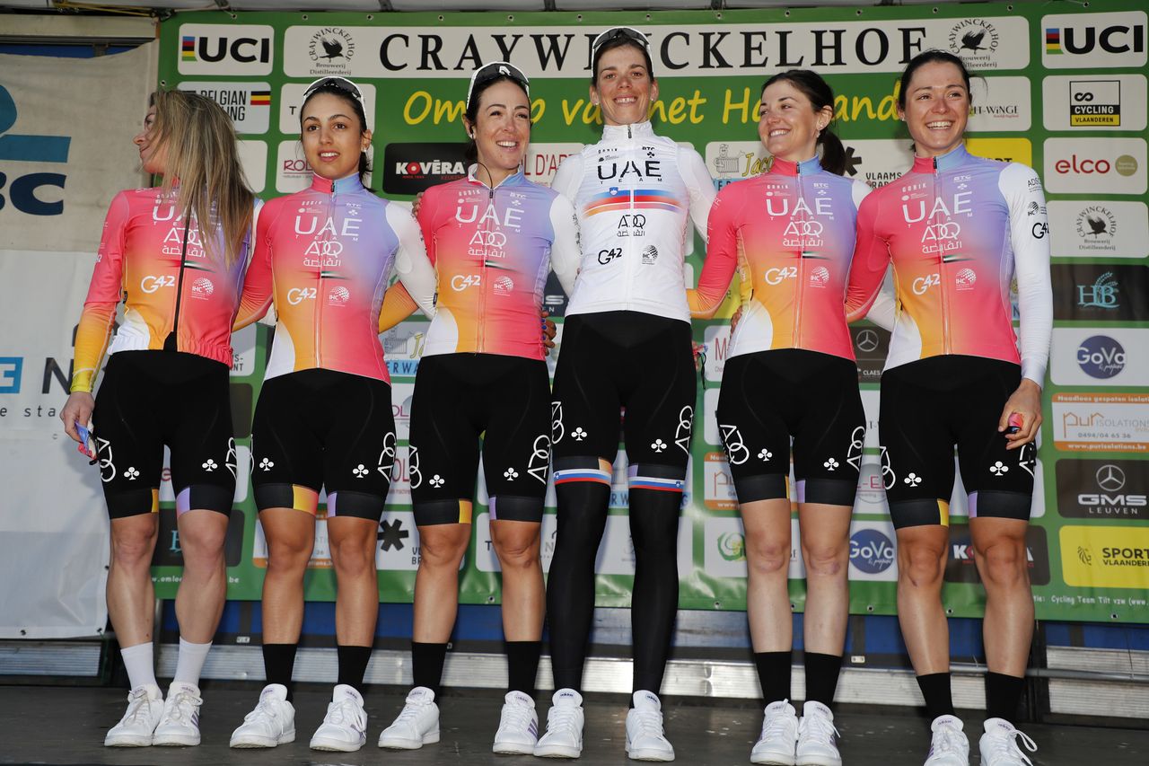 Omloop van het Hageland 2022 - 11th Edition - Tienen - Tielt Winge 128,2 km - 27/02/2022 - UAE Team ADQ - photo Gomez/SprintCyclingAgency&Acirc;&copy;2022