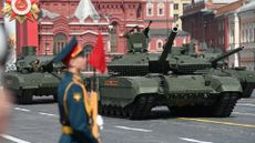 Russian T-90M and T-14 Armata tanks parade through Red Square, 7 May 2022