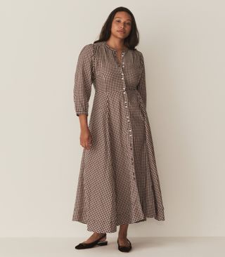 Marielle Dress -- Delphine Plaid