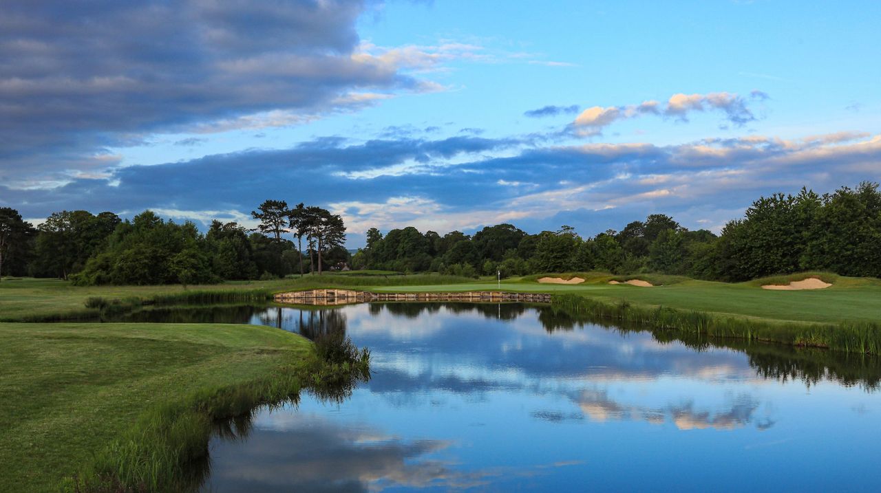 The Springs golf course requires you to play around several bodies of water, challenging you to lay up or go for the green.