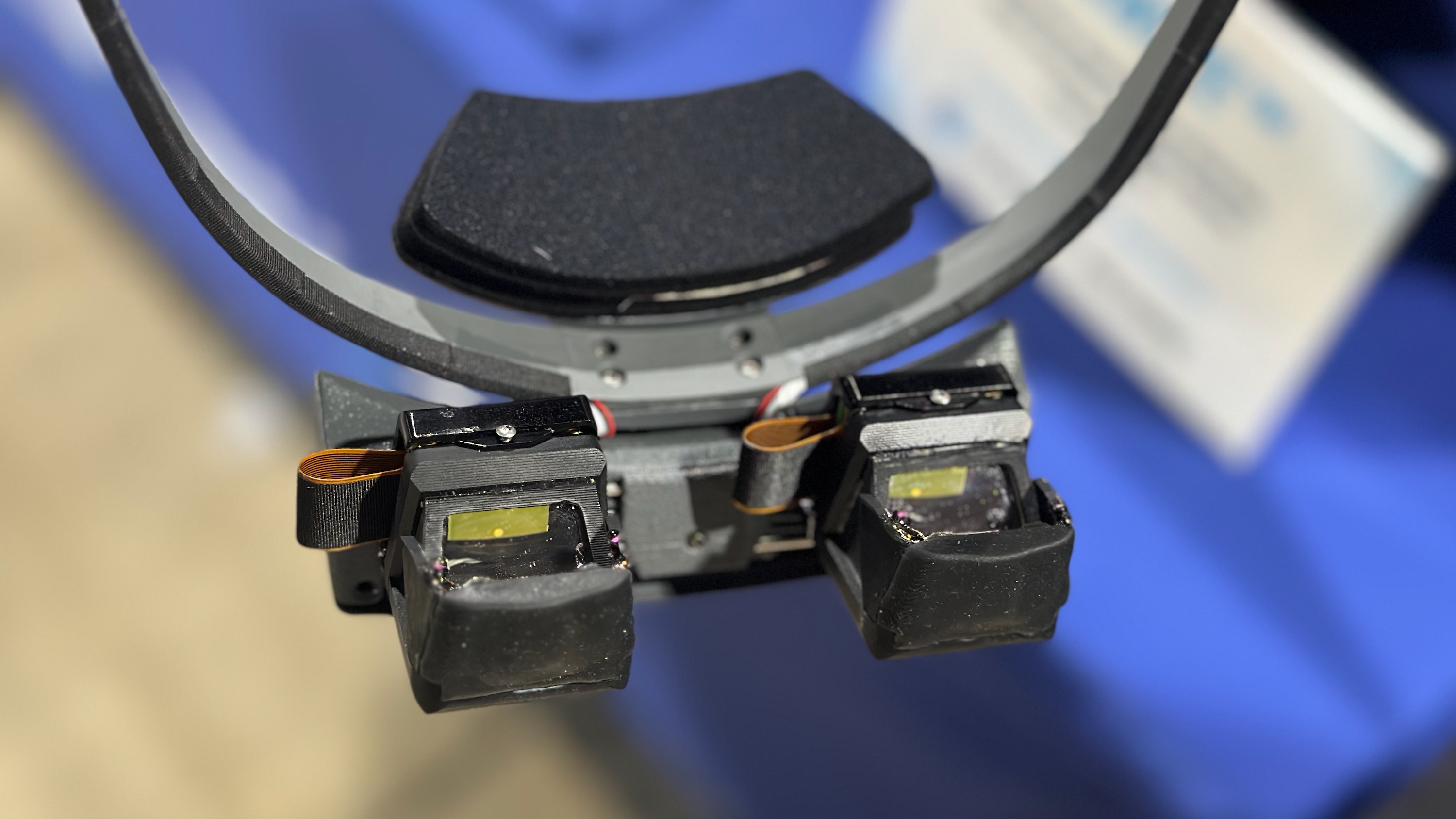 Photo of the Kopin NeuralDisplay prototype OLED