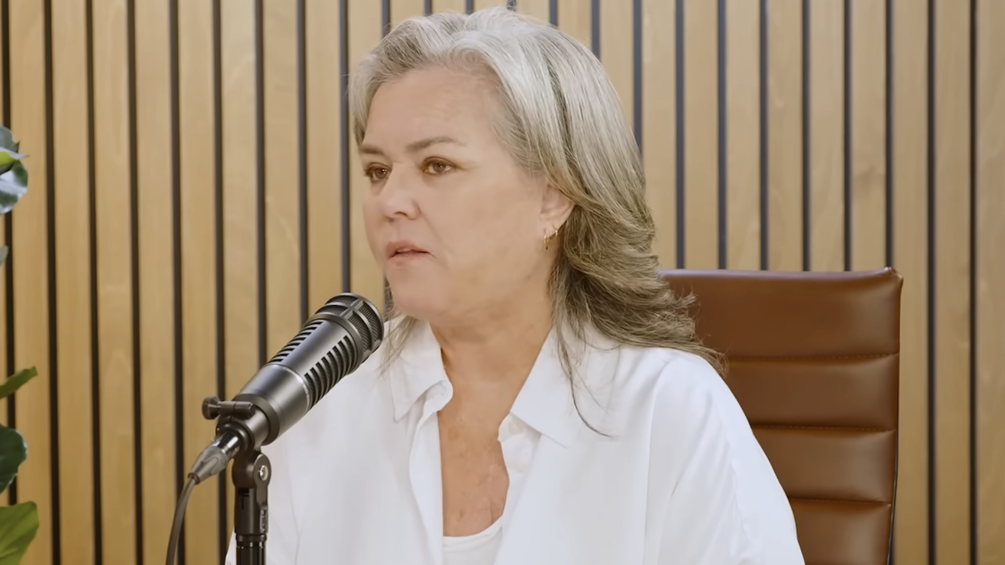 Rosie O'Donnell speaks on the Good Hang Podcast.