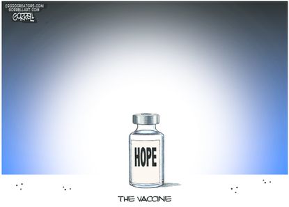 Editorial Cartoon U.S. Vaccine COVID