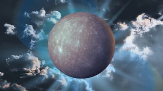 mercury planet, dark skies, meant to denote mercury retroshade