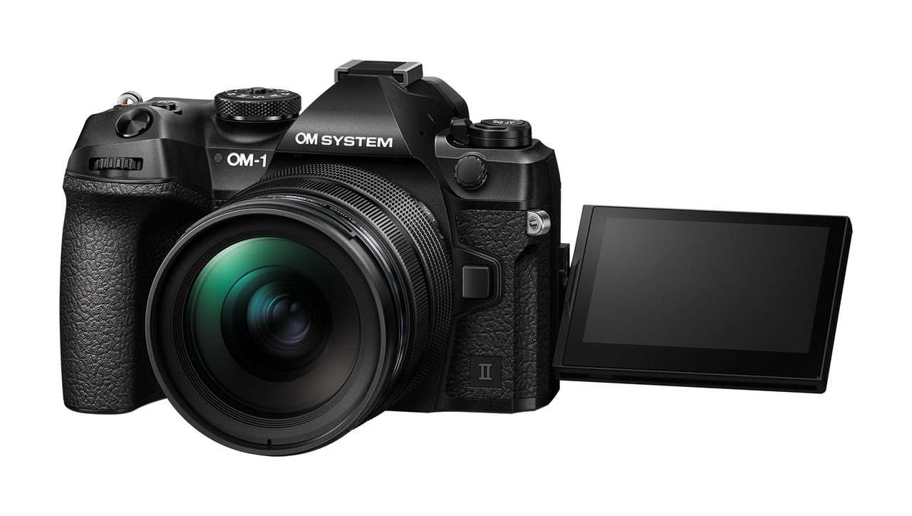 OM System OM-1 Mark II camera against a white background