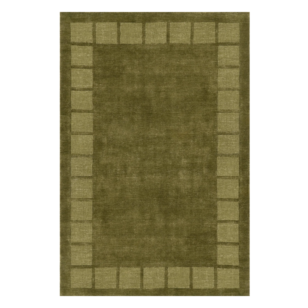 Petra High-Low Wool-Blend Rug | Verdant Green