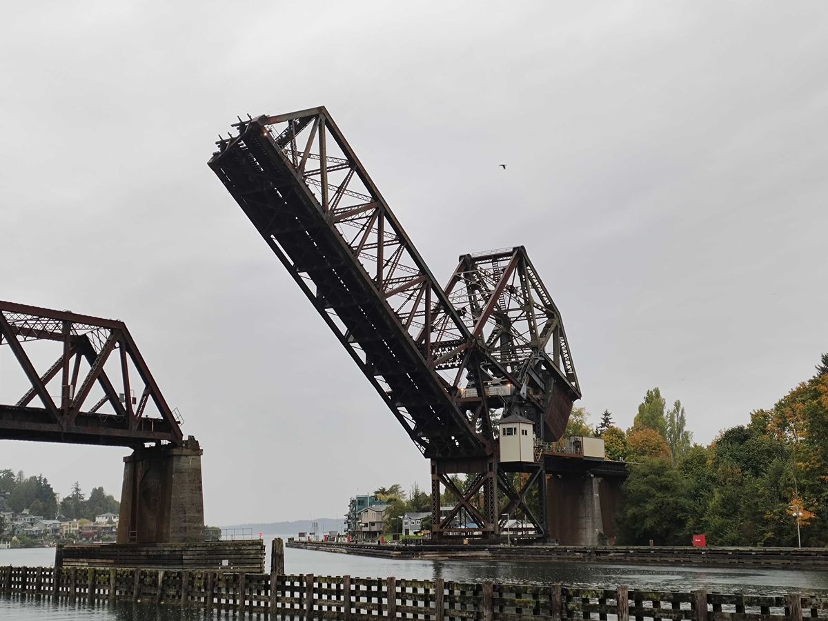A raised bridge