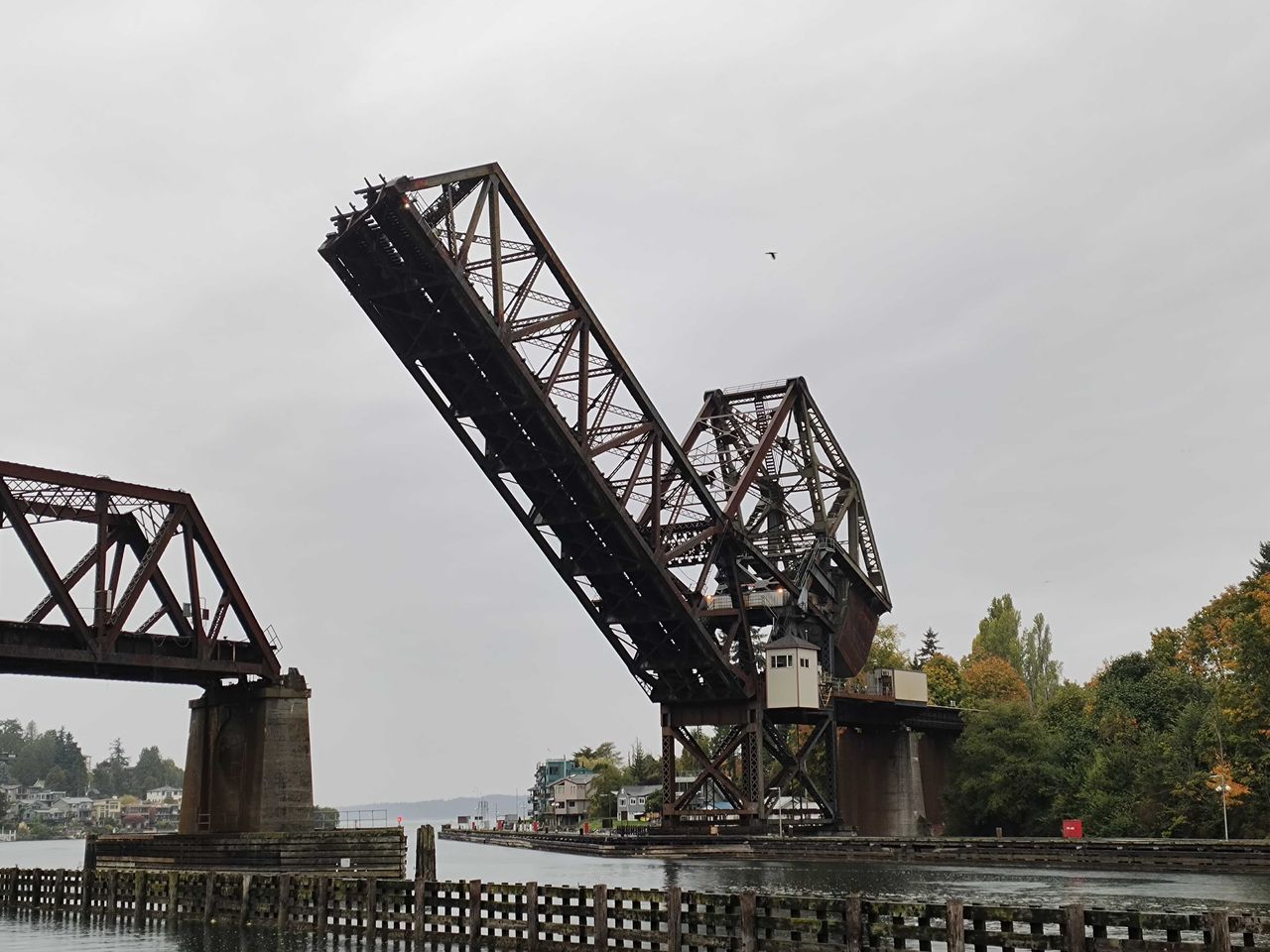 A raised bridge