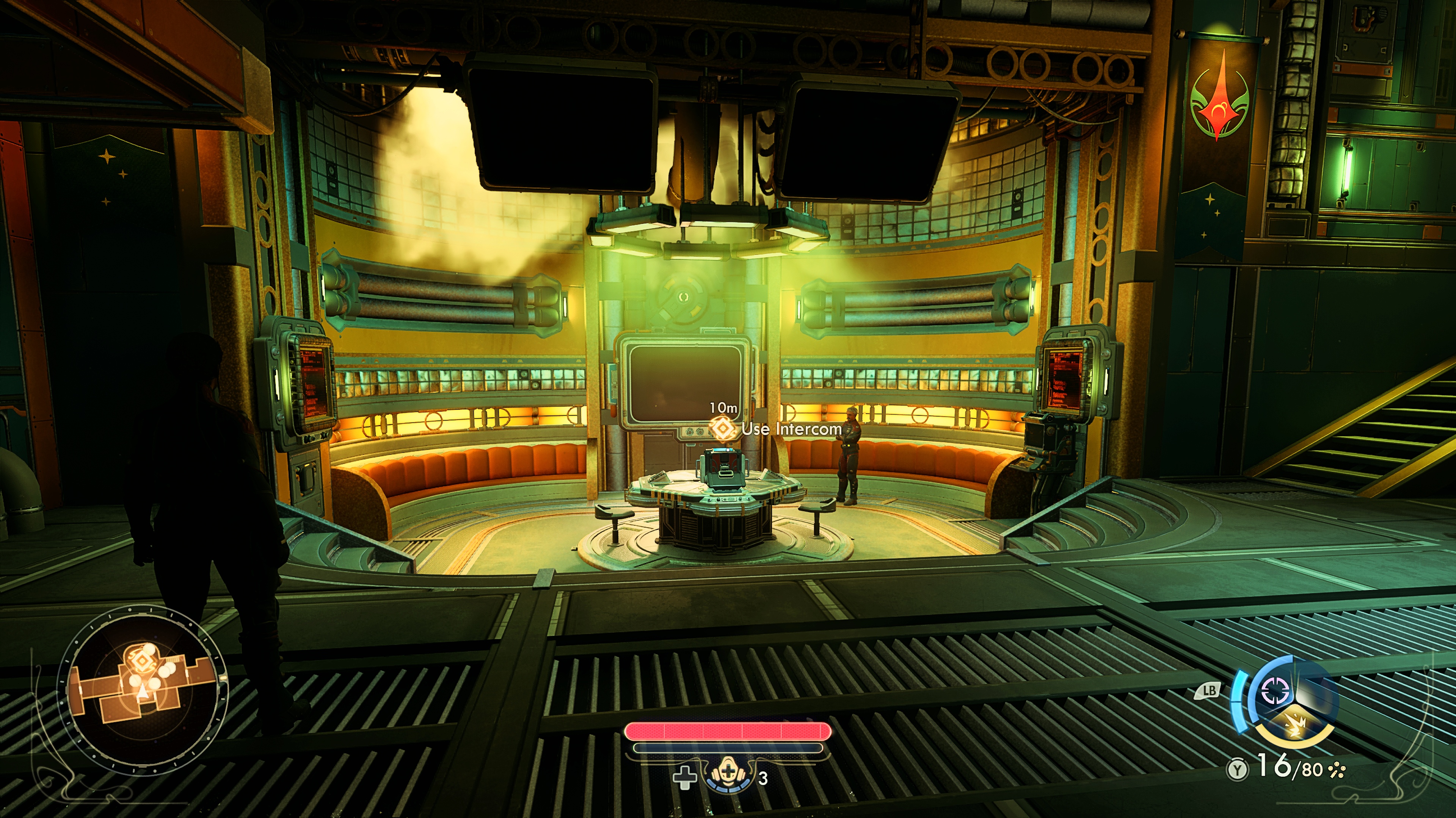 Screenshot of The Outer Worlds 2 preview running on Xbox Series X.