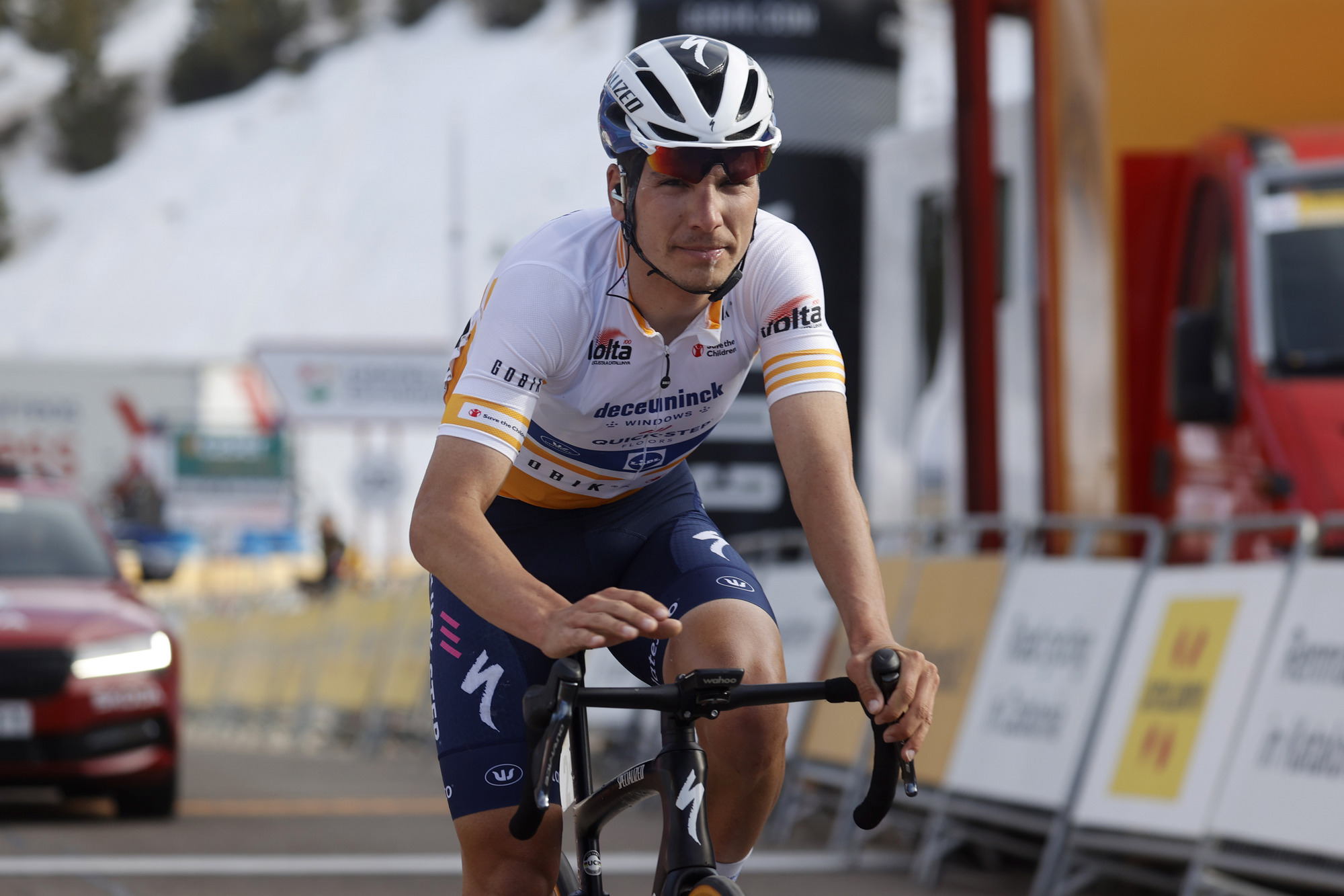 João Almeida (Deceuninck-QuickStep) was distanced in the final metres of the stage