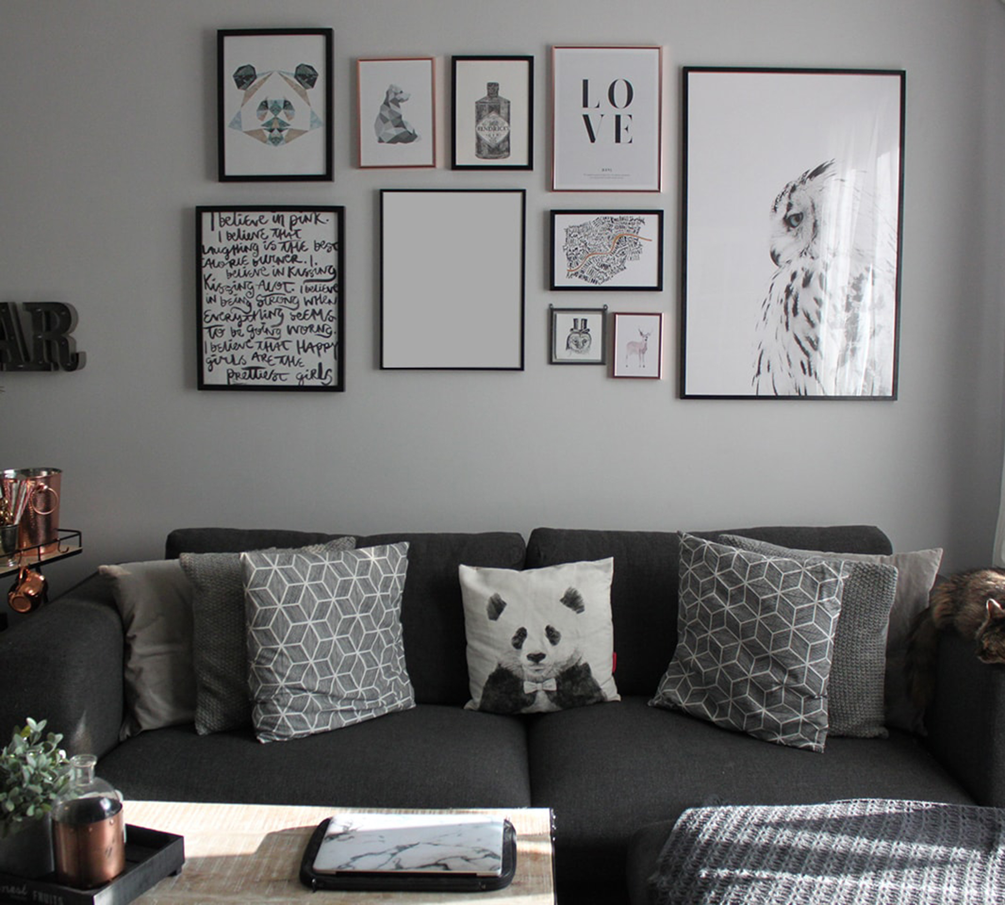 grey living room