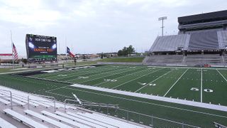 The new scoreboard and sound at New Caney Independent School District (ISD) football stadium.