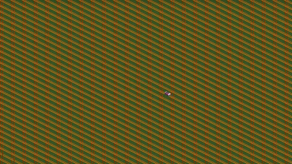 This nightmarish RollerCoaster Tycoon track takes 12 real years to complete