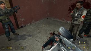 Medics in Half-Life 2 also bear the red cross.