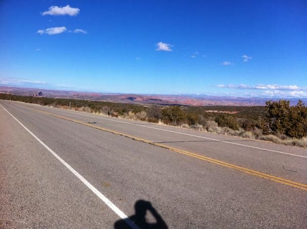 No shortage of scenery on Route 313 near Canyonlands National Park.