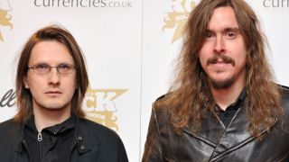 Steven Wilson and Opeth’s Mikael Åkerfeldt standing side-by-side in 2010