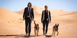 John Wick and Sofia in the desert in John Wick 3