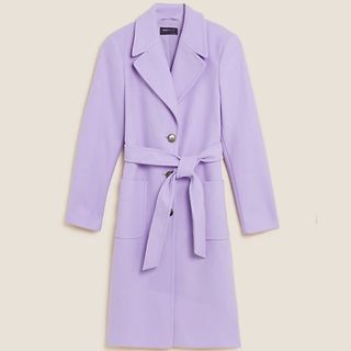 Lilac tailored coat