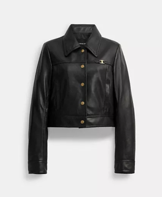 coach leather jacket