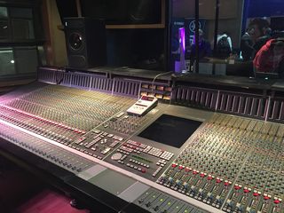 Check it out - the mixing desk at Metropolis Studios