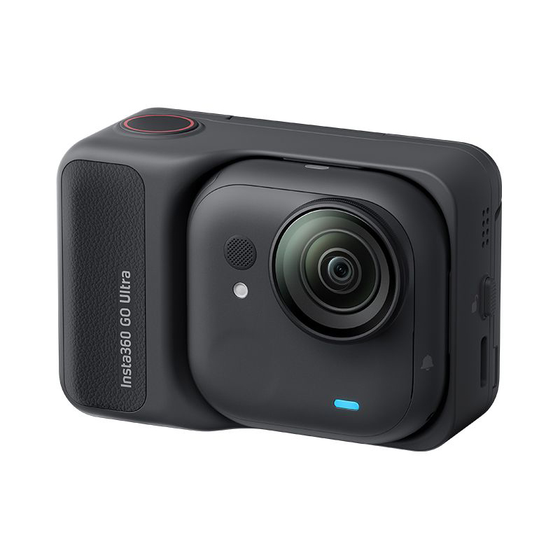 The Insta360 Go Ultra on a white background