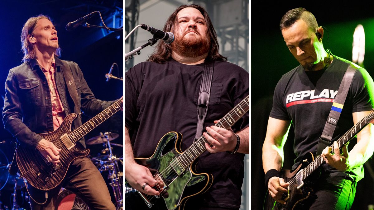 Myles Kennedy, Wolfgang Van Halen and Mark Tremonti