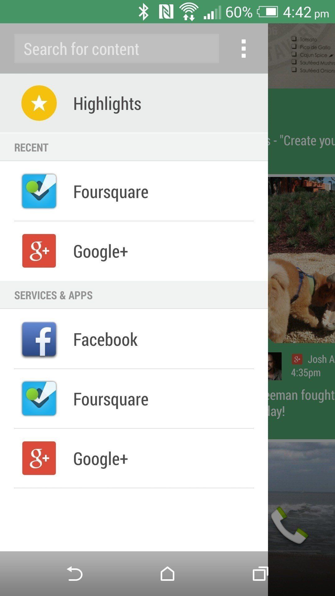 Sense 6.0 Blinkfeed highlights