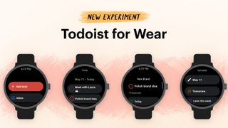 Todoist for Wear OS 3 app update promo image