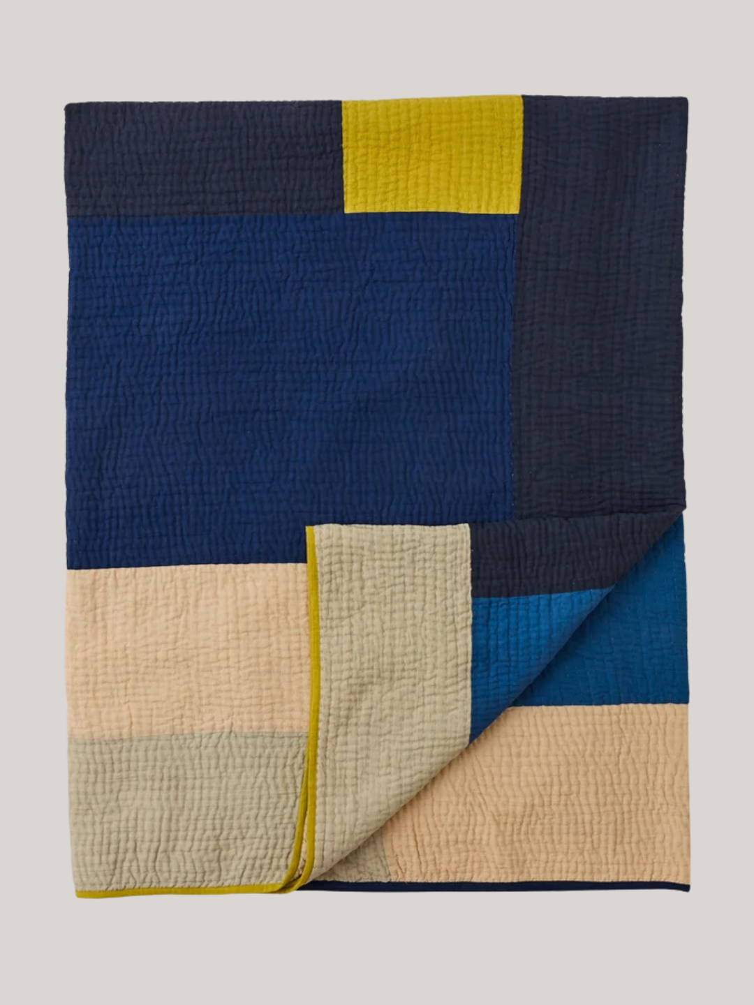 An abstract cotton patchwork quilt from TOAST