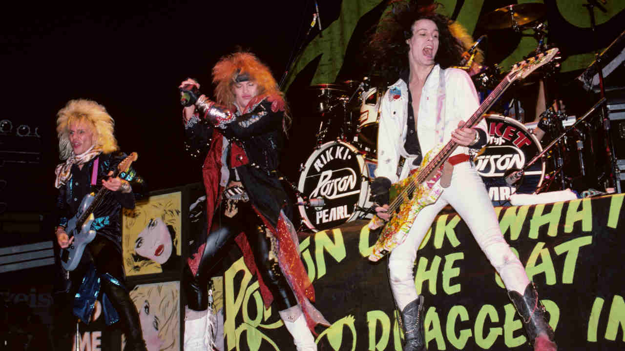 Poison onstage in 1987