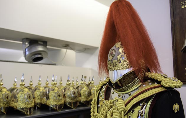 THE HOUSEHOLD CAVALRY PREPARE FOR THE ROYAL WEDDING