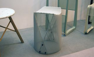 Also by Ash Allen, the Lionheart is an outdoor stool made from a sheet of 1.6mm expanded steel mesh. Inspired by a series of experiments with folded paper,  the stool's deceptively strong design is secured with just six simple button screws