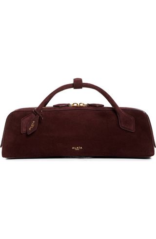 Le Teckel Suede East/west Clutch