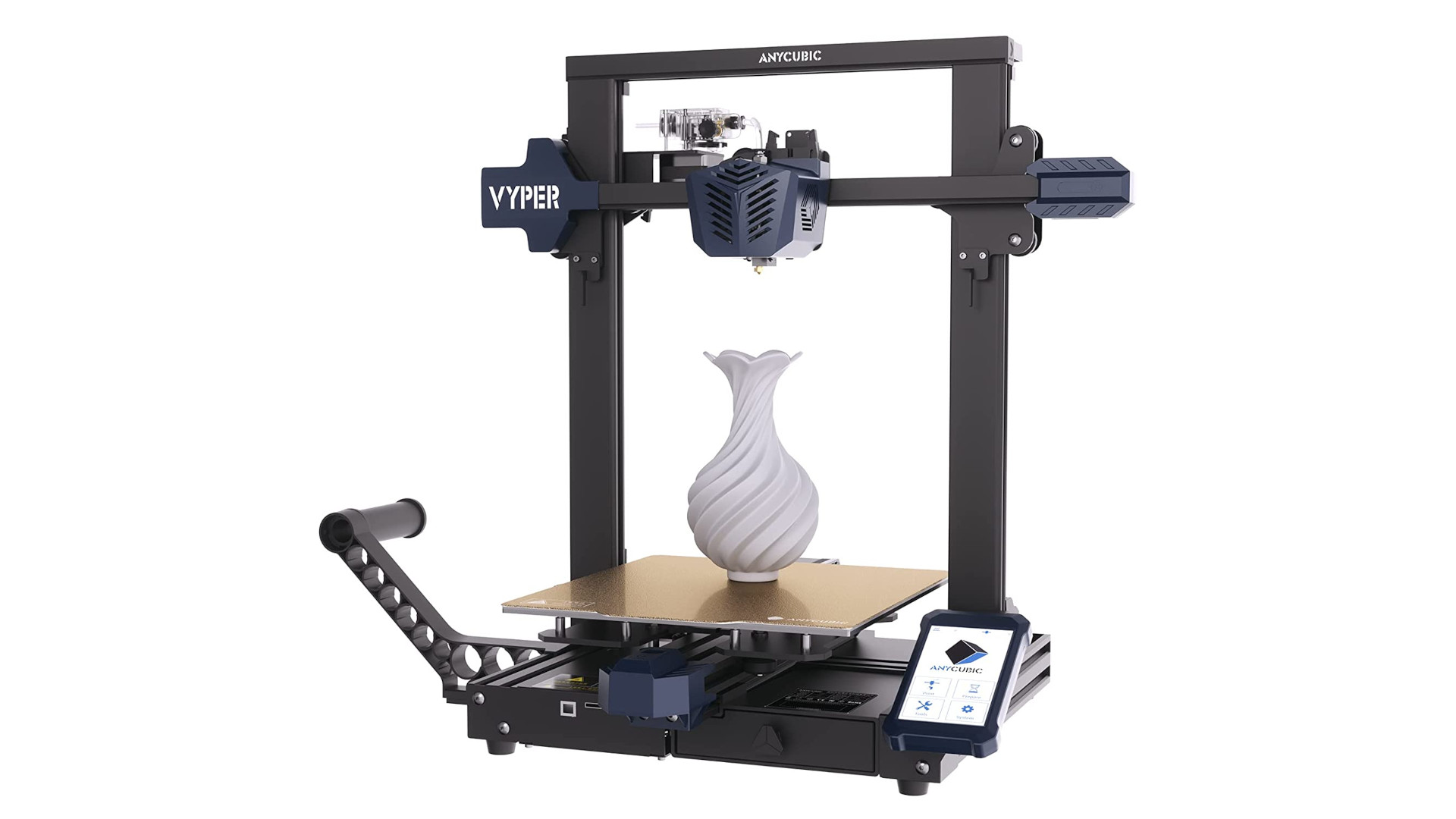 The Anycubic Vyper 3D printer against a white background